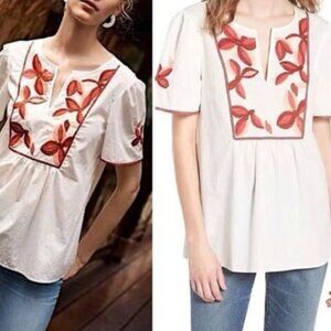 Madewell embroidered fable top